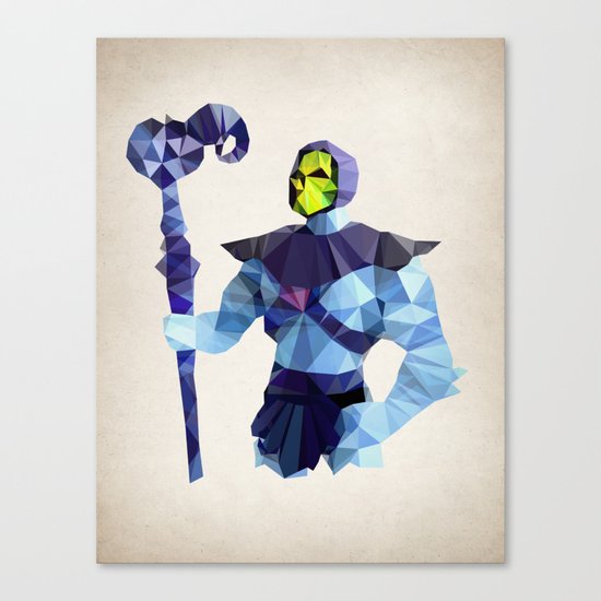 Polygon Heroes - Skeletor Canvas Print