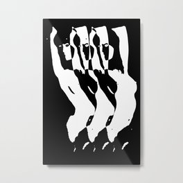 nude Metal Print | Bum, Vagina, Sex, Collage, Po, Haut, Sinnlich, Bett, Nackt, Bildlich 