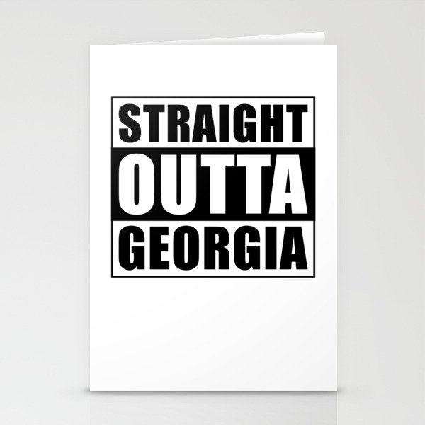 Straight Outta Georgia Stationery Cards