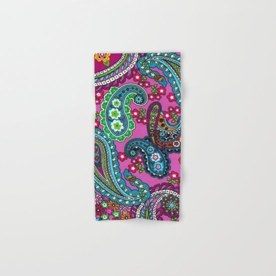 Floral Paisley Pattern 03 Hand & Bath Towel