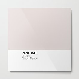 Pantone: Almost Mauve Metal Print