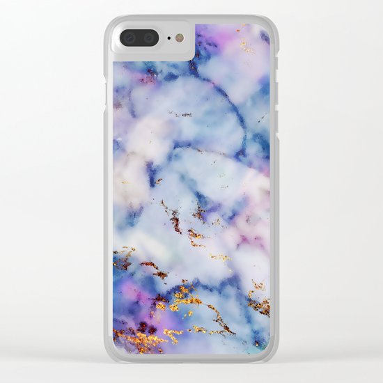 Marble Effect #6 Clear iPhone Case