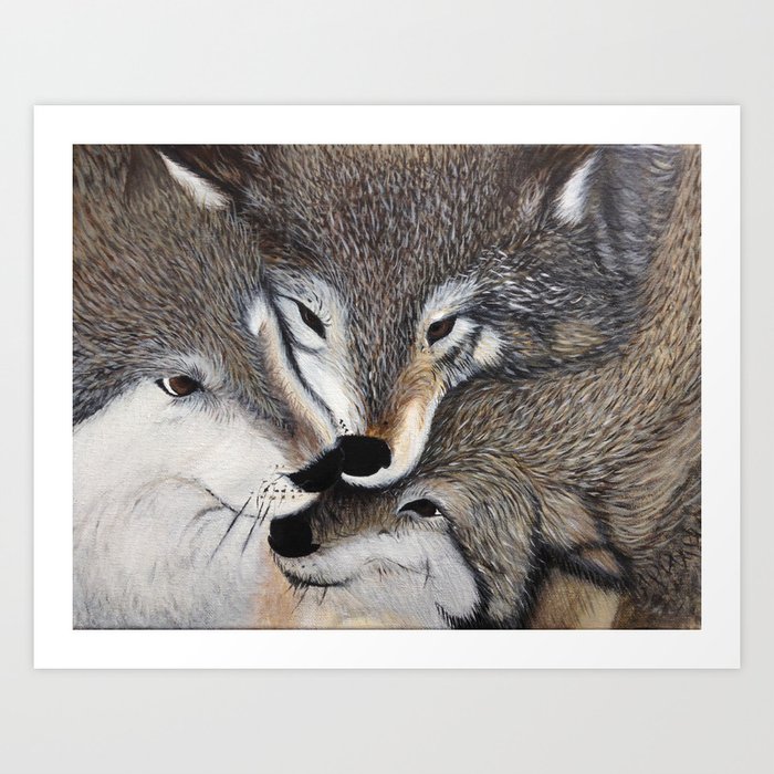 Wolf Pack Art Print by megybel | Society6