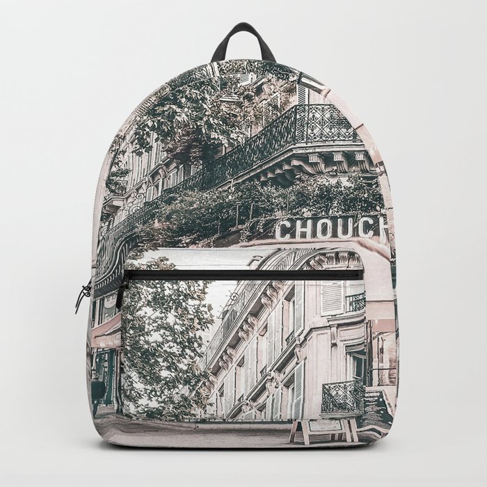 Paris City Poster Backpack