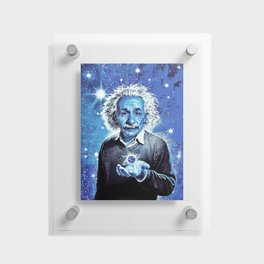 Einstein: Cosmic Domain Floating Acrylic Print