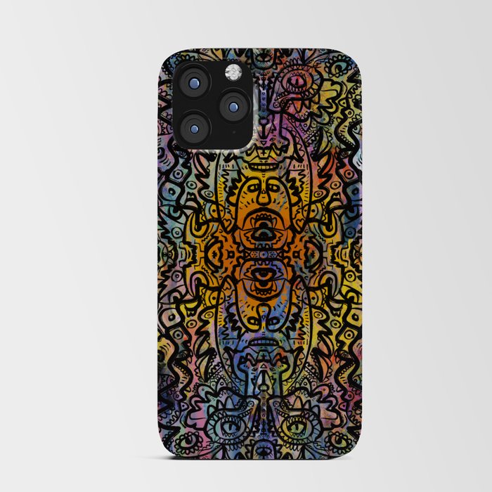 Mystic Esoteric Inca Mandala Graffiti Art iPhone Card Case