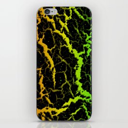 Cracked Space Lava - Rainbow ROYGB iPhone Skin