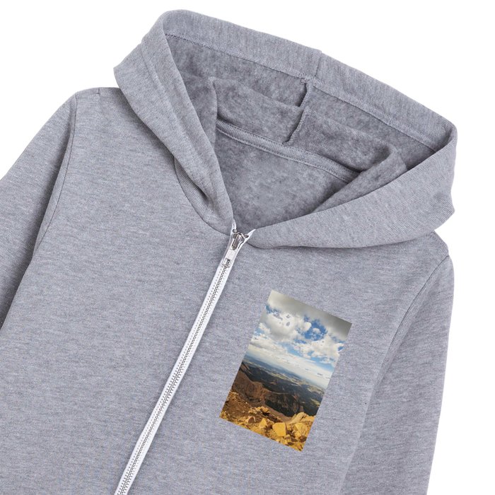 Looking Down from Pikes Peak Colorado Springs Colorado Kids Zip Hoodie