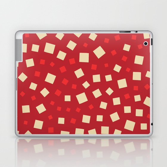 Simple Squares Holiday Cheer Print Laptop & iPad Skin