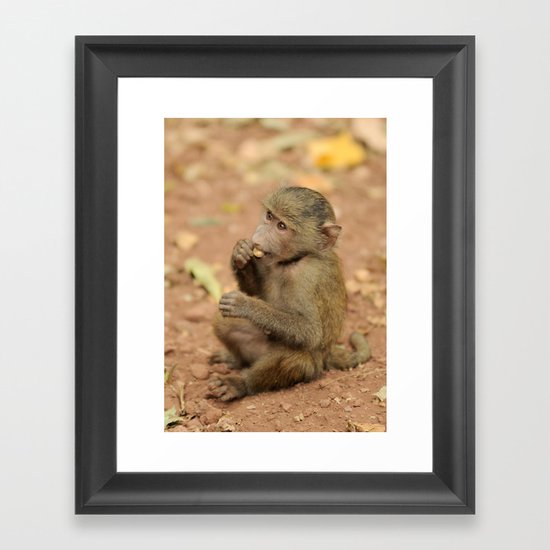 Lil' Baboon Framed Art Print