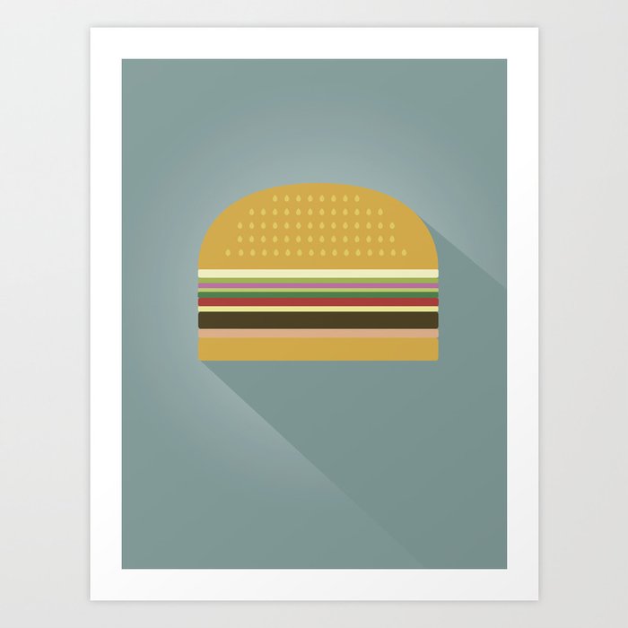 Burger Art Print
