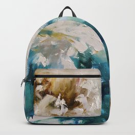 Tango in white colors Backpack | Paintingasagift, Uniqueabstraction, Flowerpainting, Peonypetals, Largeoilflowers, Whitepeonies, Modernabstraction, Thebestsolution, Luxurypeonies, Oilpainting 