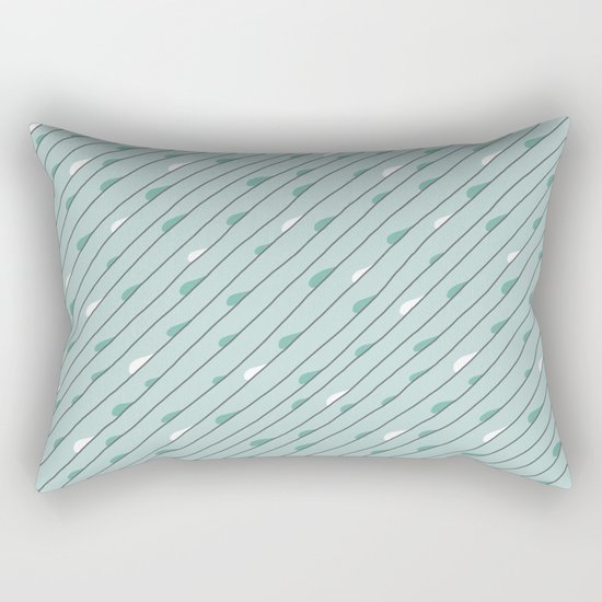 Summer Rain Rectangular Pillow