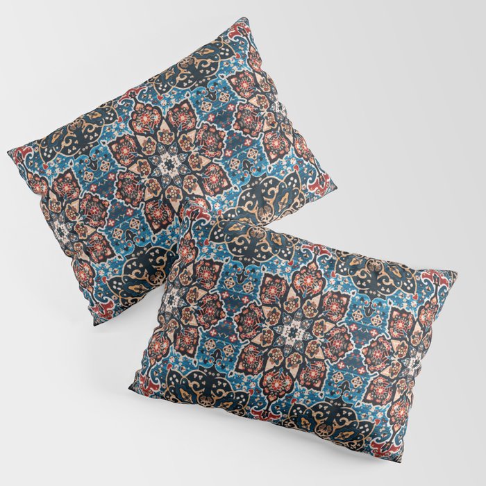 Enchanting Blossoms: Moroccan Mandala Masterpiece Pillow Sham