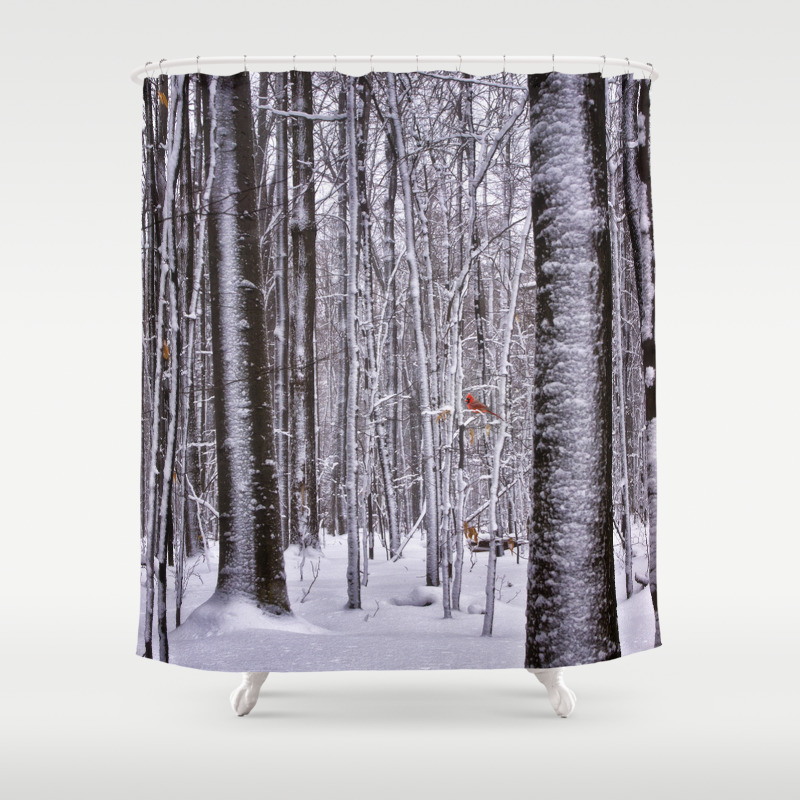 Winter In The Woods Shower Curtain By Kathyweaver Society6