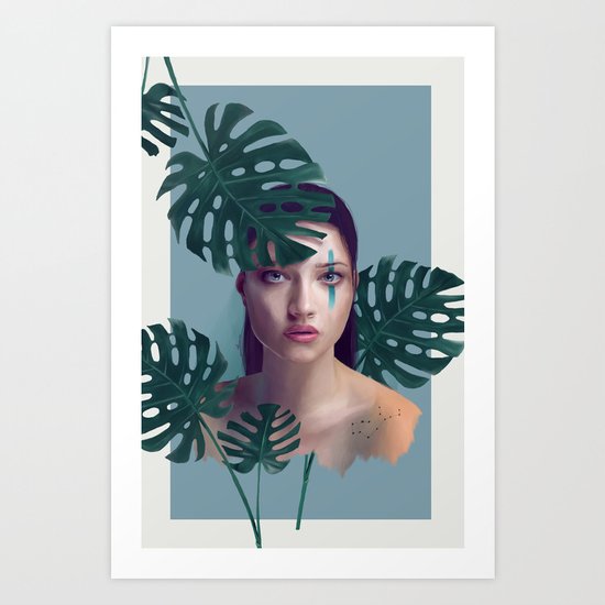 Monstera Deliciosa Art Print