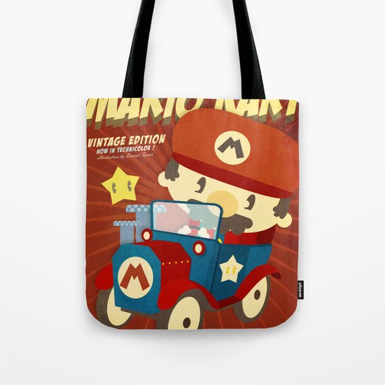 mario kart vintage Tote Bag