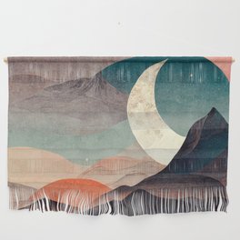 Mountain Over Desert Mountains Abstract Wall Hanging