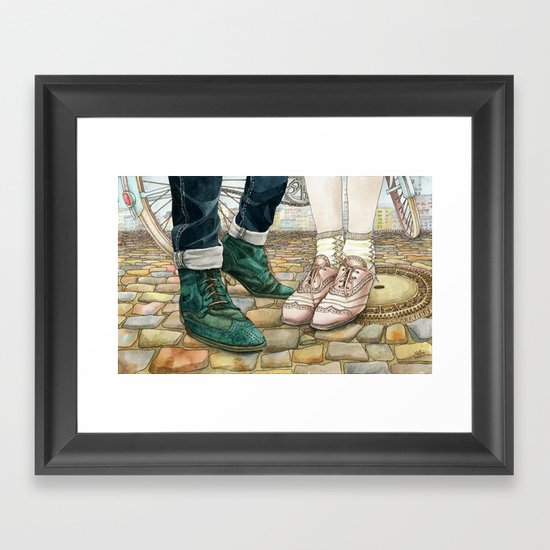 Brogues for a date Framed Art Print