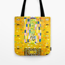 Gustav Klimt (Austrian, 1862-1918) - Title: The Knight (Part 9) - Nine Cartoons for the Execution of a Frieze for the Dining Room of Stoclet House in Brussels - Date: 1911 - Style: Symbolism - Digitally Enhanced Version (2000 dpi) - Tote Bag