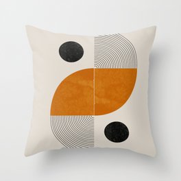 Abstract Geometric Shapes Throw Pillow
