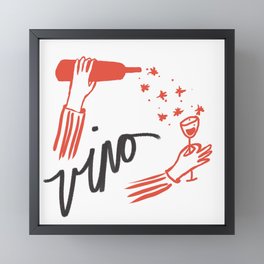 Vino Framed Mini Art Print