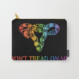 Don't Tread On Me Rainbow Carry-All Pouch
