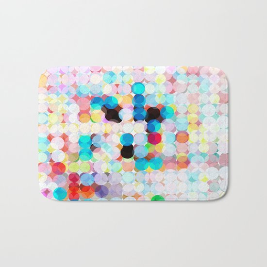 dot transparency Bath Mat