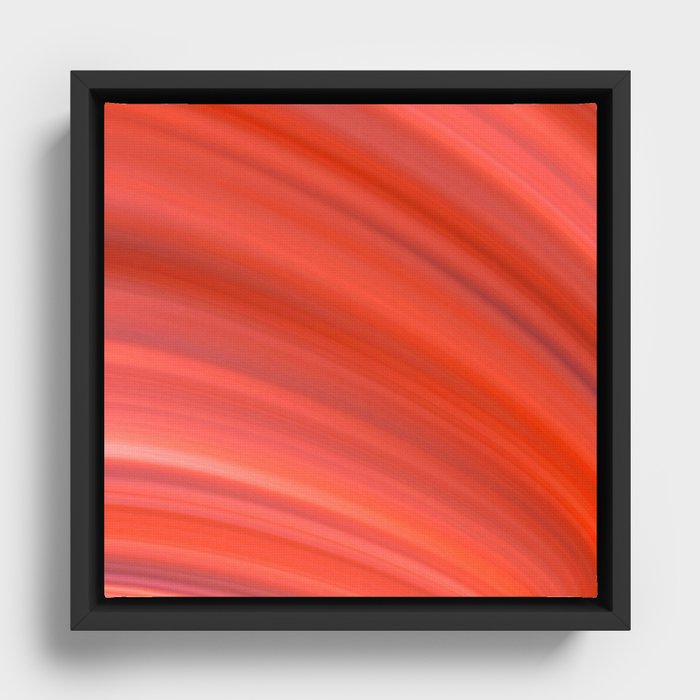 Cherry Pit Abstract Framed Canvas