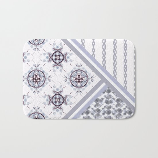 Patchwork. Abstract pattern. Bath Mat