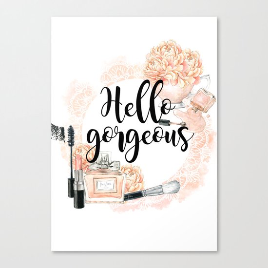 Hello Canvas Print by Peggie Prints Society6