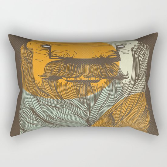 The Bearded Rectangular Pillow