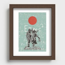 E=mc^2 Recessed Framed Print