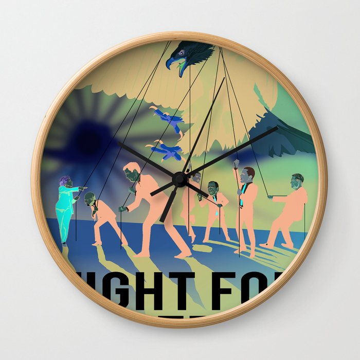 Fight for Freedom Wall Clock