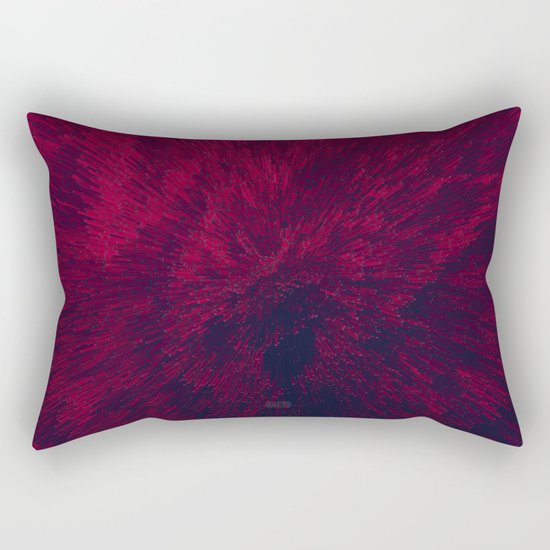 Bold Burst in Red Rectangular Pillow