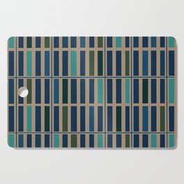 Art Deco Blue Turquoise Pattern Cutting Board