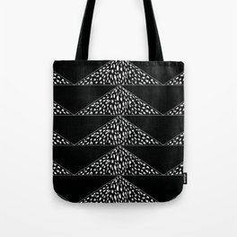 Black and White Animal Print Triangles Tote Bag