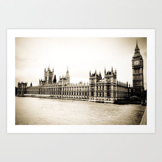 Big Ben and the Houses of Parliament Art Print