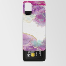 Purple Agate Liquid Ink Glamour Texture Android Card Case