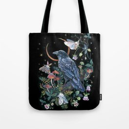 Moon Raven  Tote Bag