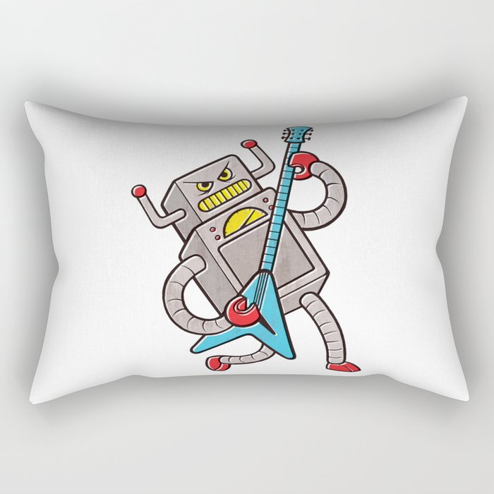 Robot Rock! Rectangular Pillow