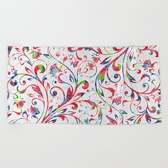 Berries Pattern 07 Beach Towel