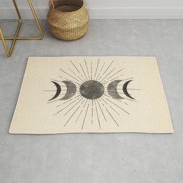 ALAZA Vintage Sun Star Moon Area Rug Rugs Mat for Living Room Bedroom 7'x5' 
