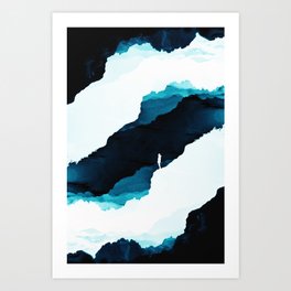 Teal Isolation Art Print