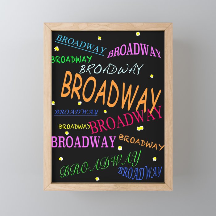Broadway Framed Mini Art Print