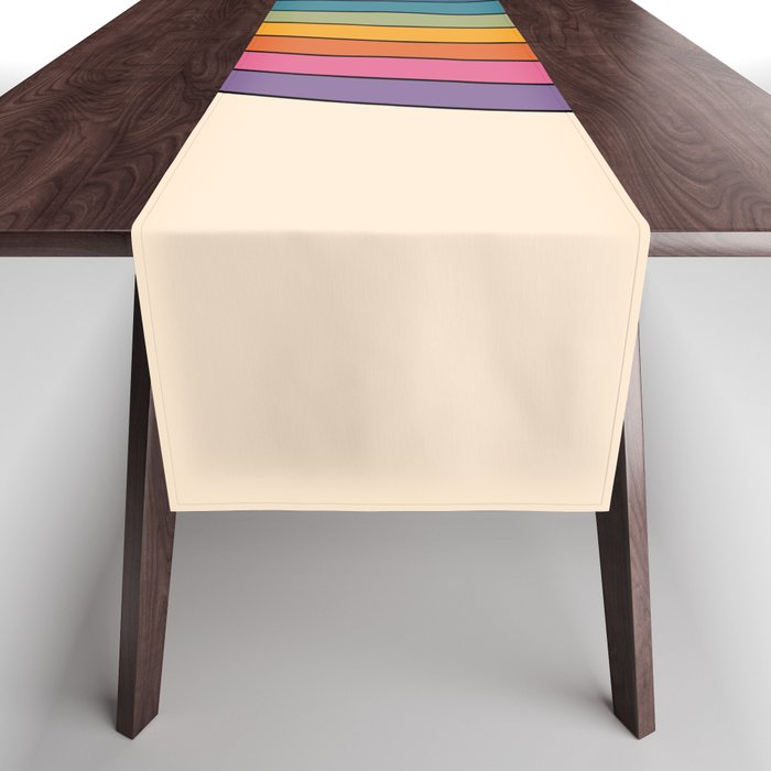 60s 70s Retro Pattern 13 Table Runner