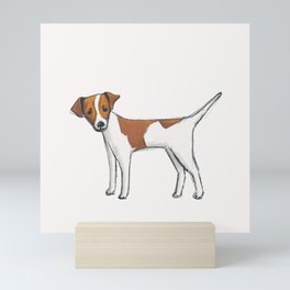 Russ the dog Mini Art Print