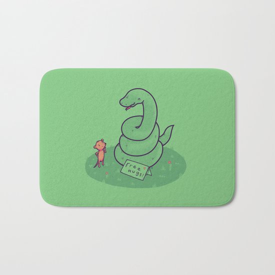 Free Hugs Bath Mat