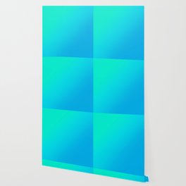 Turquoise to Blue Gradient Wallpaper