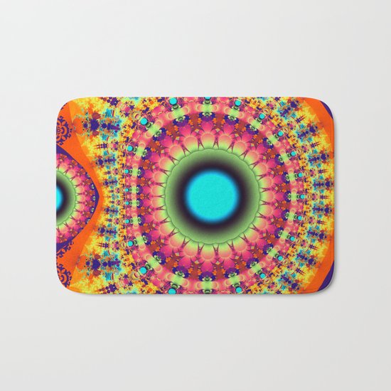 Colourful fantasy pattern Bath Mat